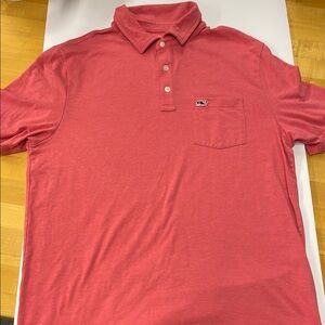 Vineyard Vines Pink Polo Shirt Classic Casual Style